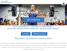 Tablet Screenshot of crossfitsanctuary.com